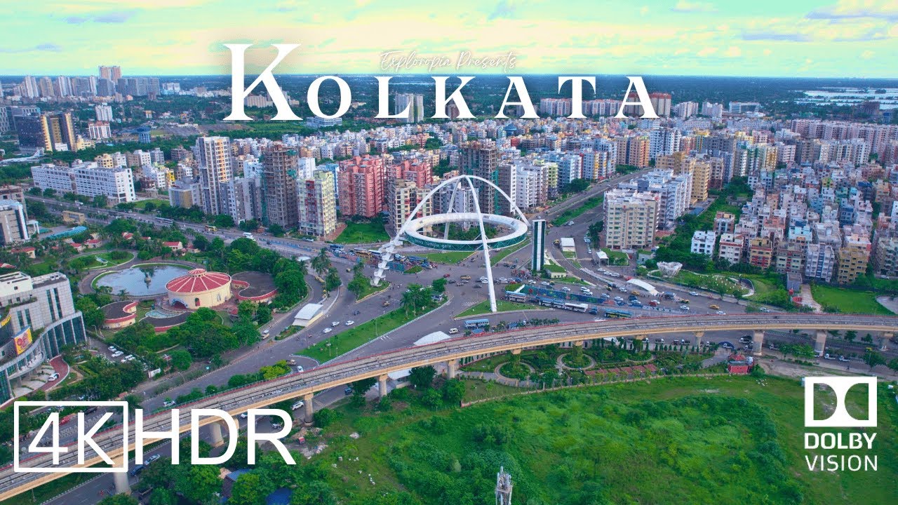 Kolkata, India 🇮🇳 in 4K HDR ULTRA HD 60 FPS Dolby Vision™ Drone Video