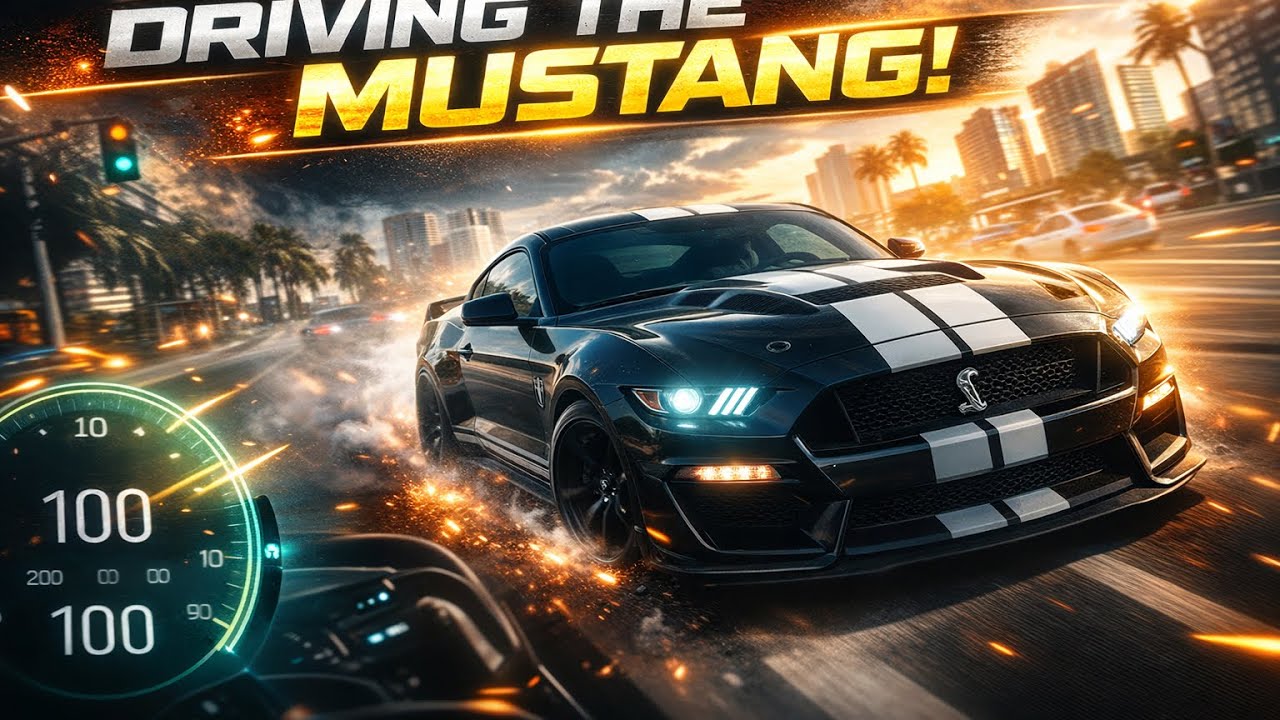 Driving the mustang