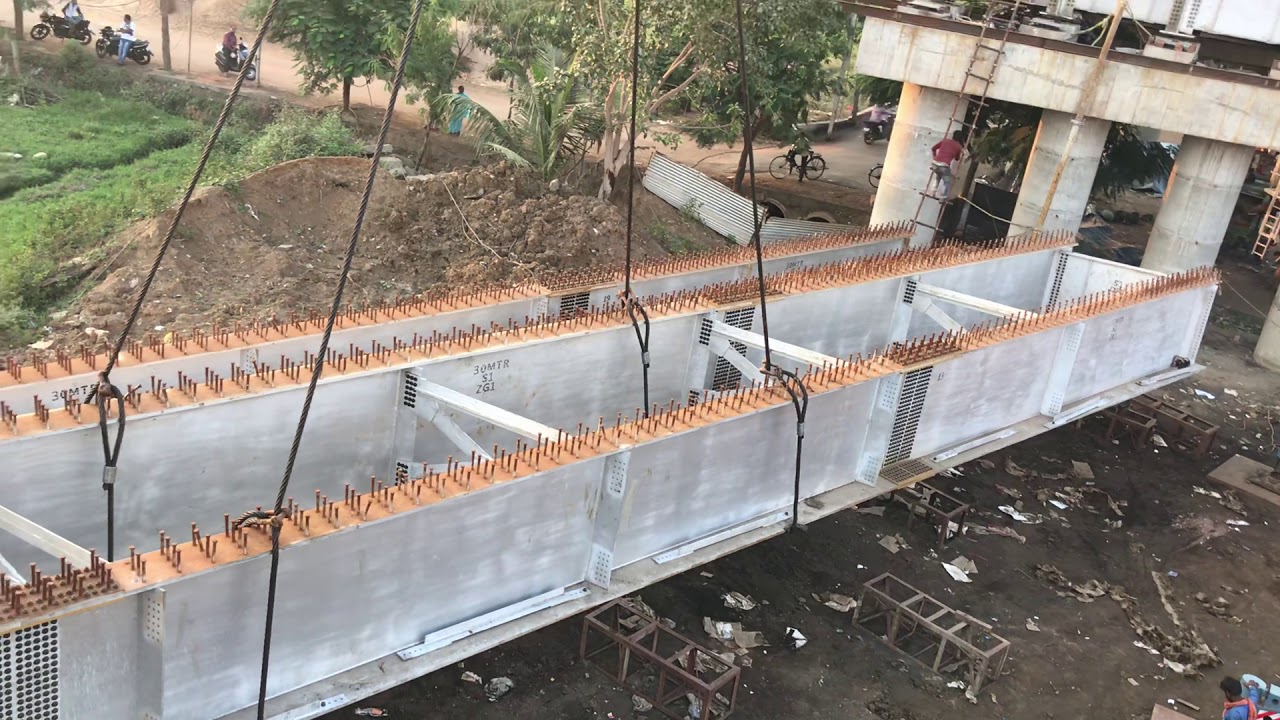 30m girder launching railway span