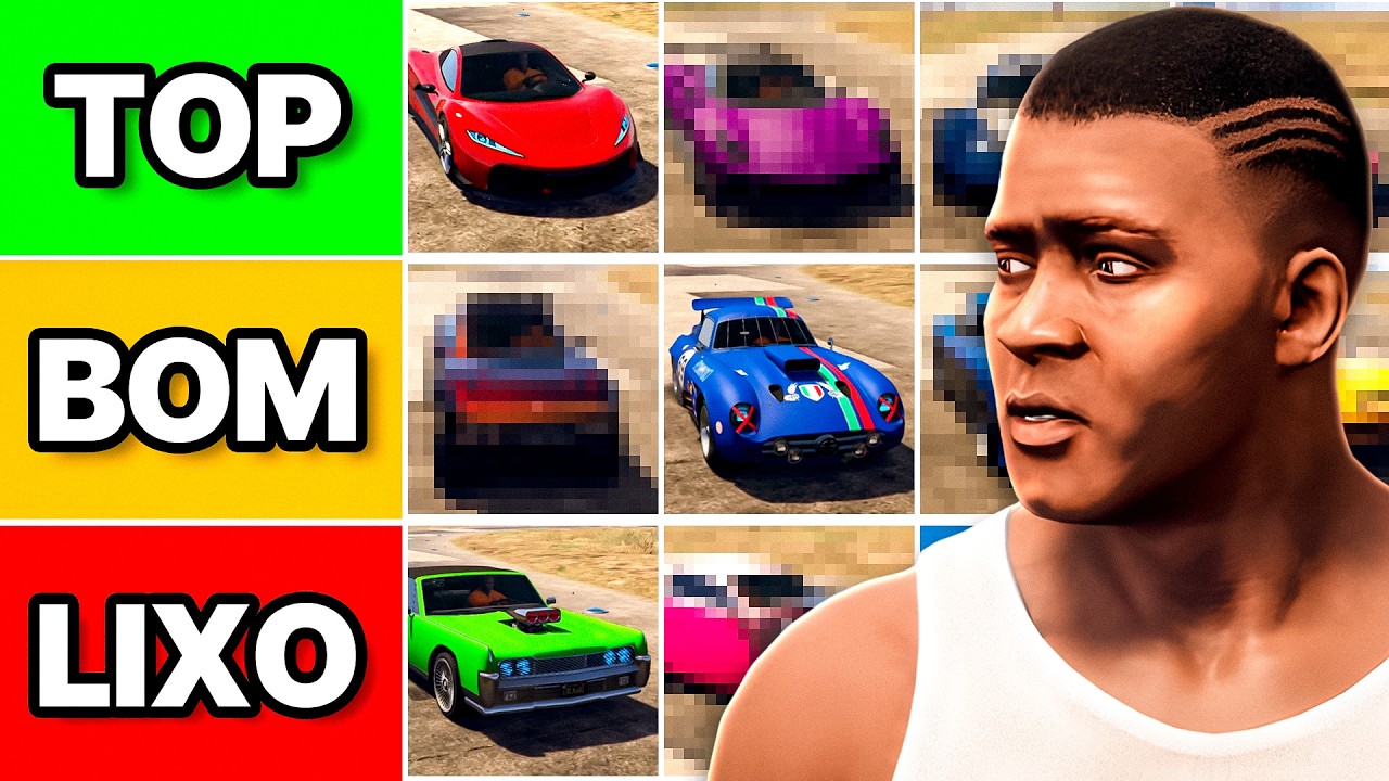 O MELHOR CARRO DO GTA 5 NÃO É O QUE VOCÊ PENSA! - TIER LIST COMPLETA COM DADOS!