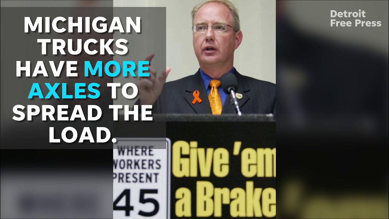 Are trucks damaging Michigan's roads?