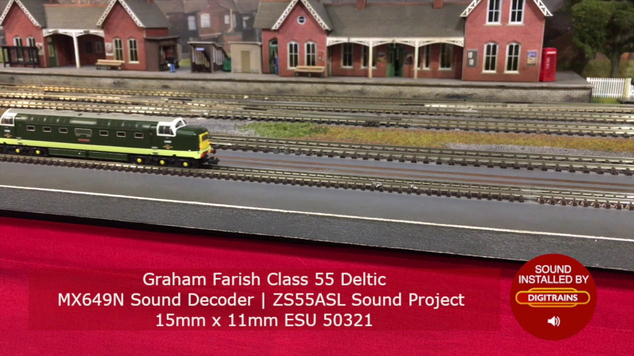 Graham Farish Class 55 Deltic DCC Soundfit by Digitrains Lincoln LTD.