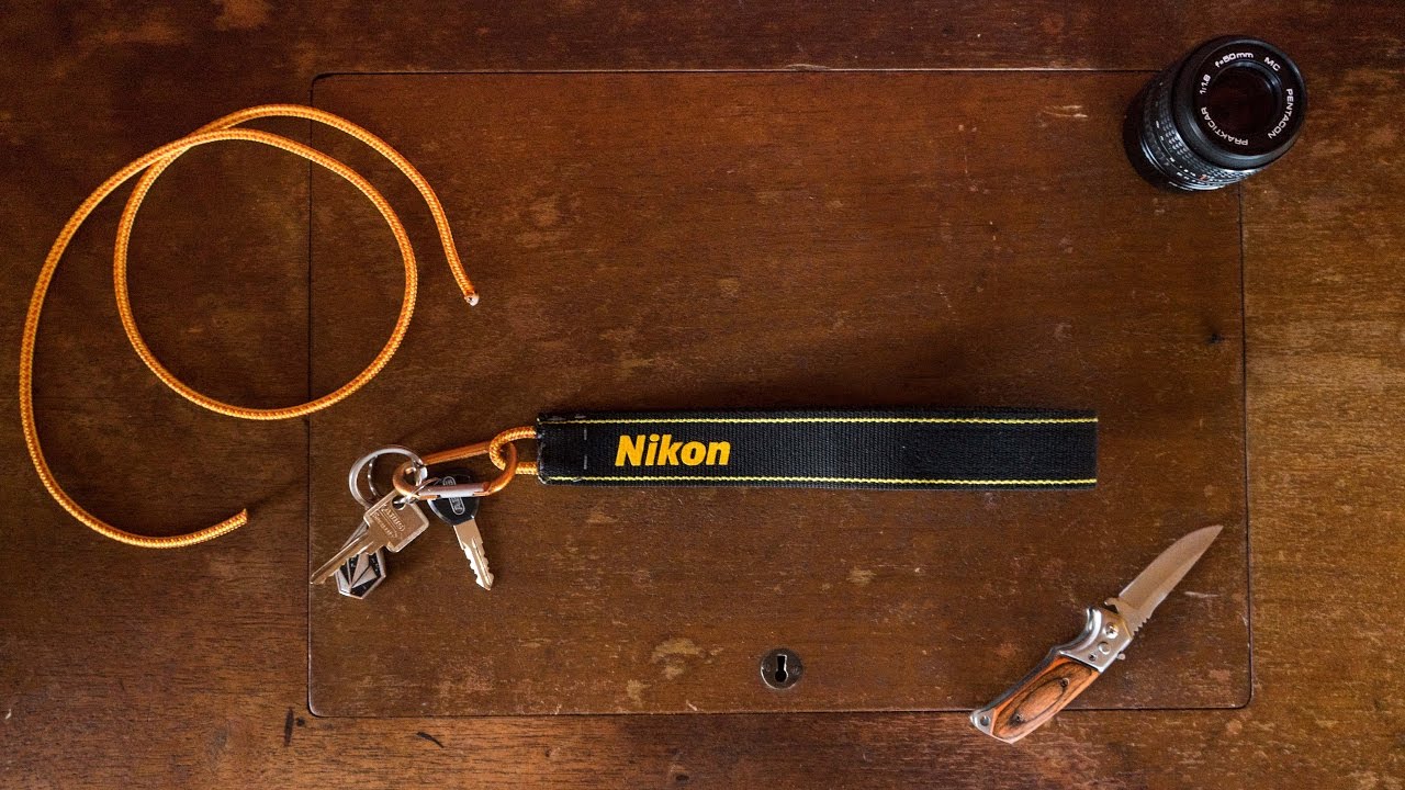 How to make a lanyard out of a camerastrap