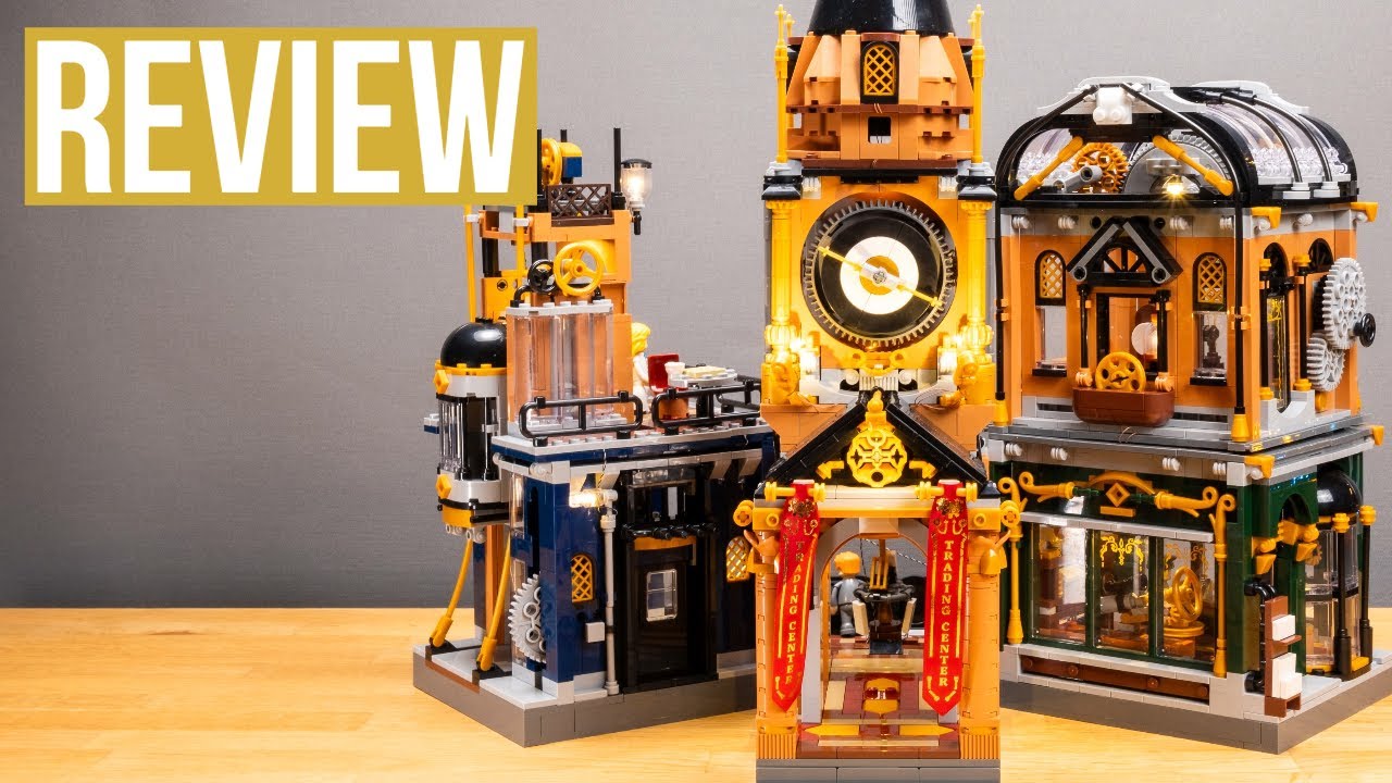 Lumibricks (Funwhole) Steampunk Trading Center REVIEW | Set F9017