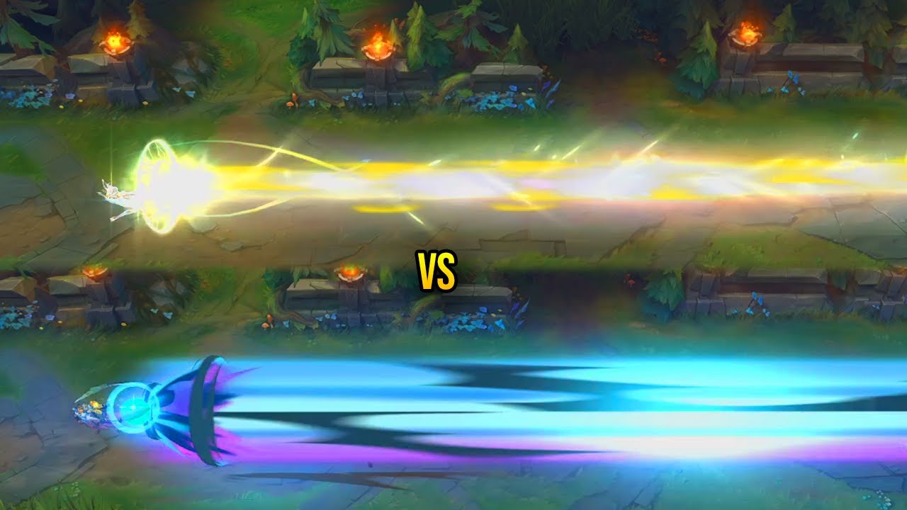 Soul Fighter Lux vs Elementalist Lux Skin Comparison - League of Legends