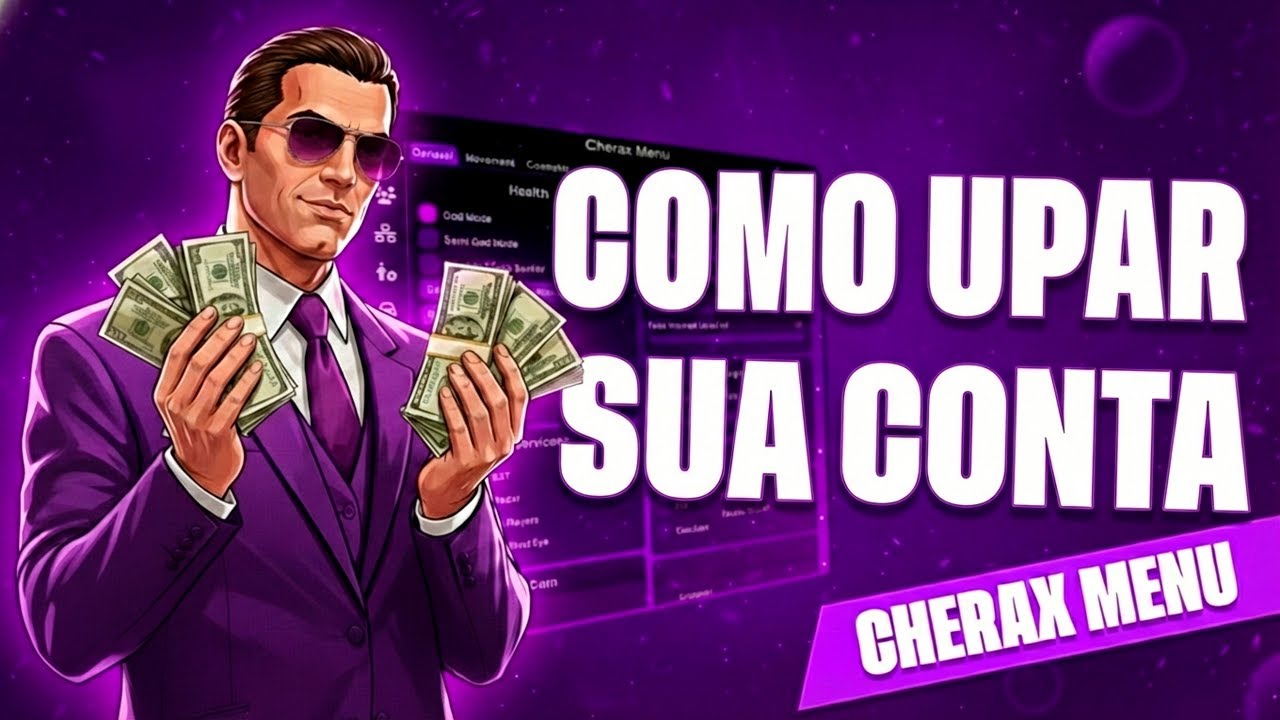 COMO UPAR SUA CONTA 100% USANDO O MOD MENU CHERAX NO GTA ENHANCED em 2026! (GTAV Online)