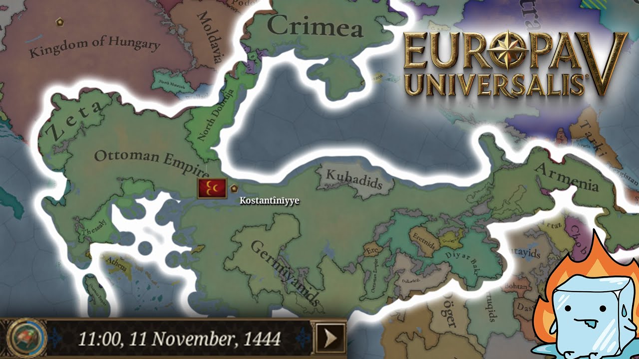 I formed a Monster Ottomans by 1444 in my FIRST ever EU5 game.