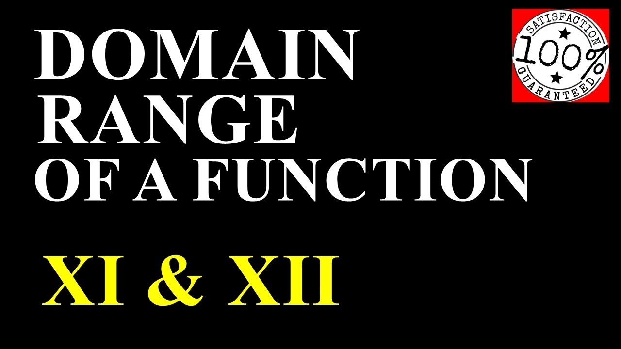 Domain and Range Of the Function Class 11 Maths NCERT SYLLABUS 2019 Q4