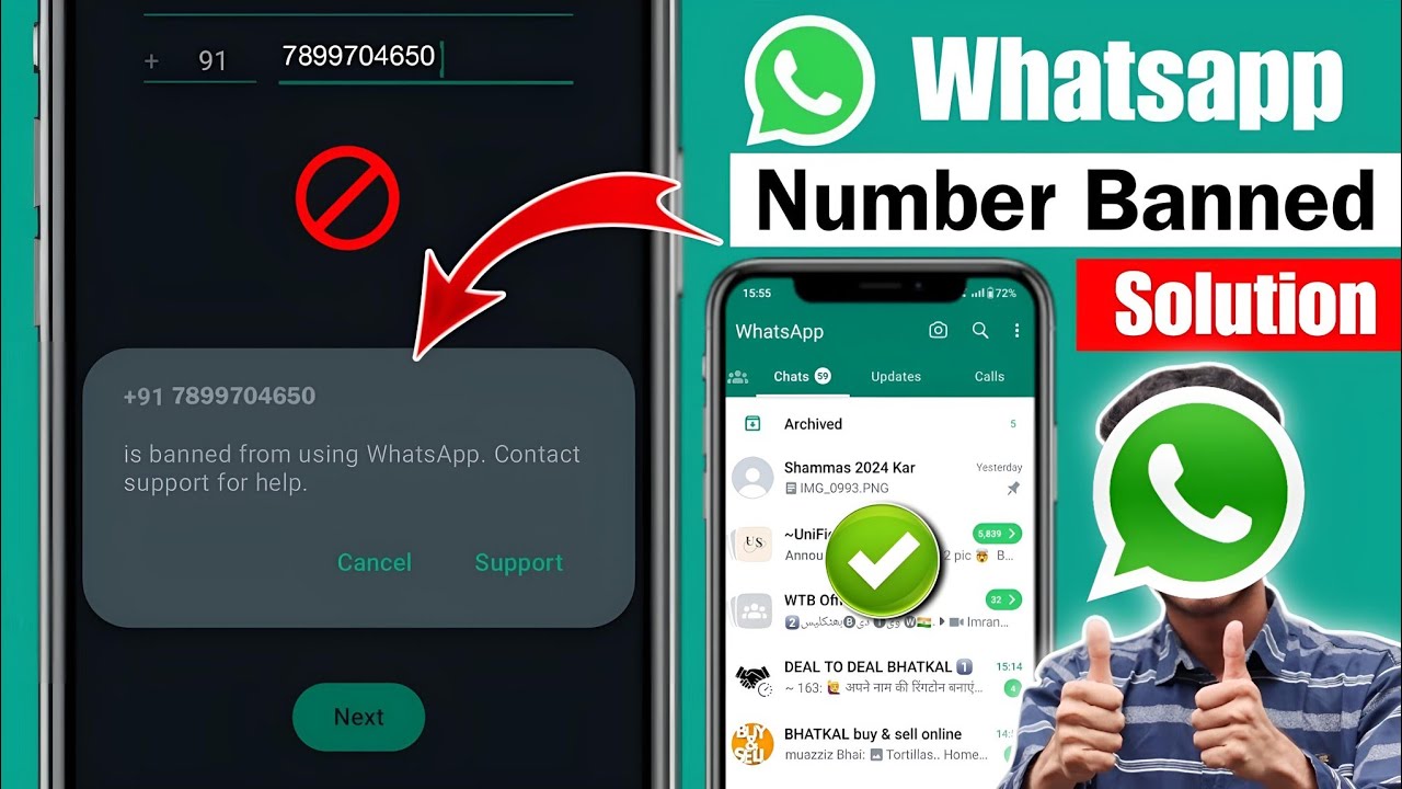 is banned from whatsapp contact support for help kaise thik kare | WhatsApp number banned problem
