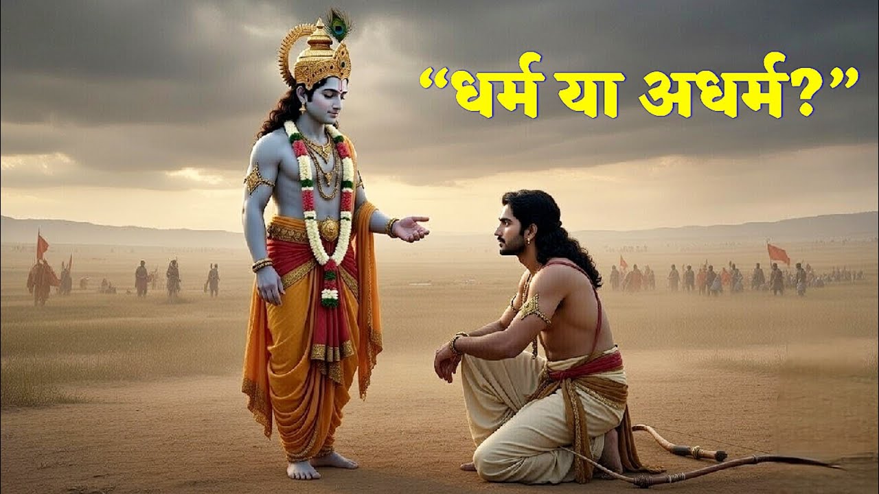 कृष्ण अर्जुन संवाद। गीता का उपदेश। नए अंदाज में।