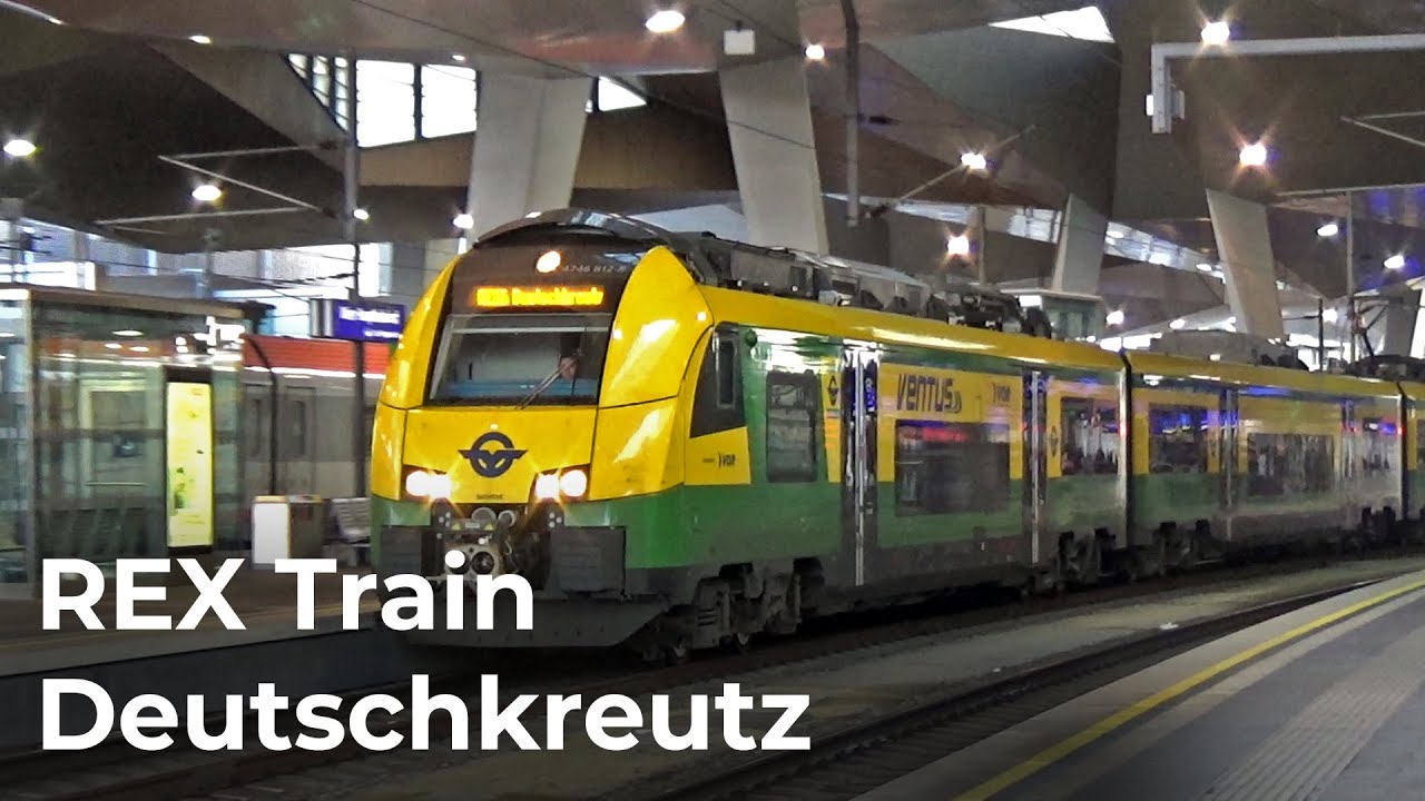 REX 6 Train Number 7616 Deutschkreutz Bahnhof Departing Wien HBF in Austria