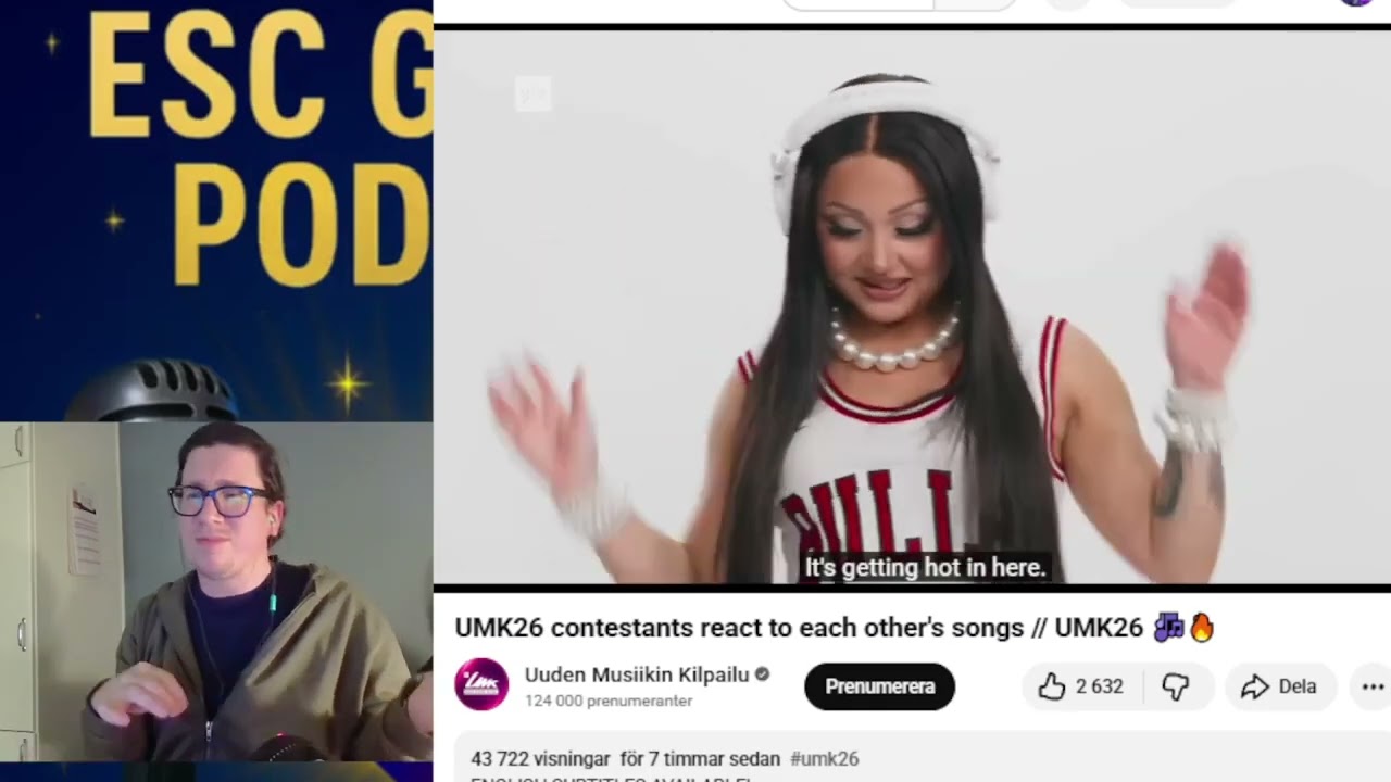 UMK26 Artistien reaktiovideo -  reacts to each other's songs // UMK26 🎶🔥 #eurovision2026  #reaction