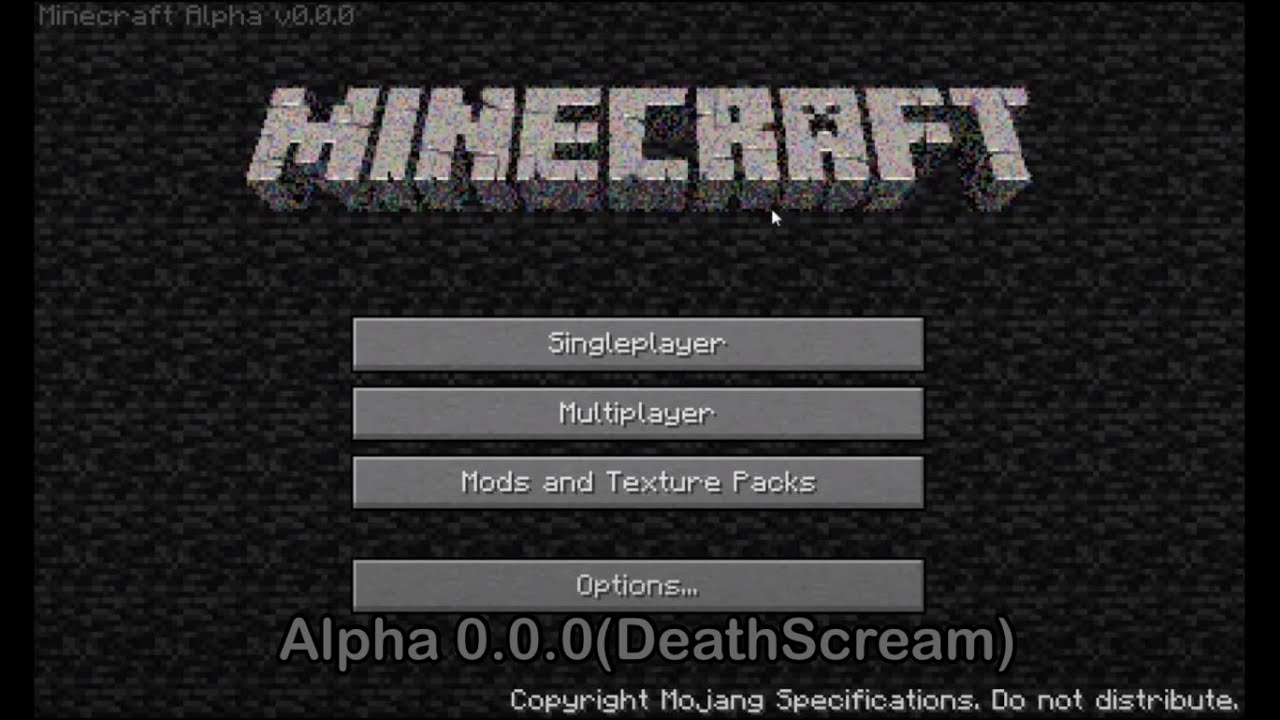 Minecraft Alpha 0.0.0 Gameplay | Minecraft CreepyPasta #5(DeathScream)