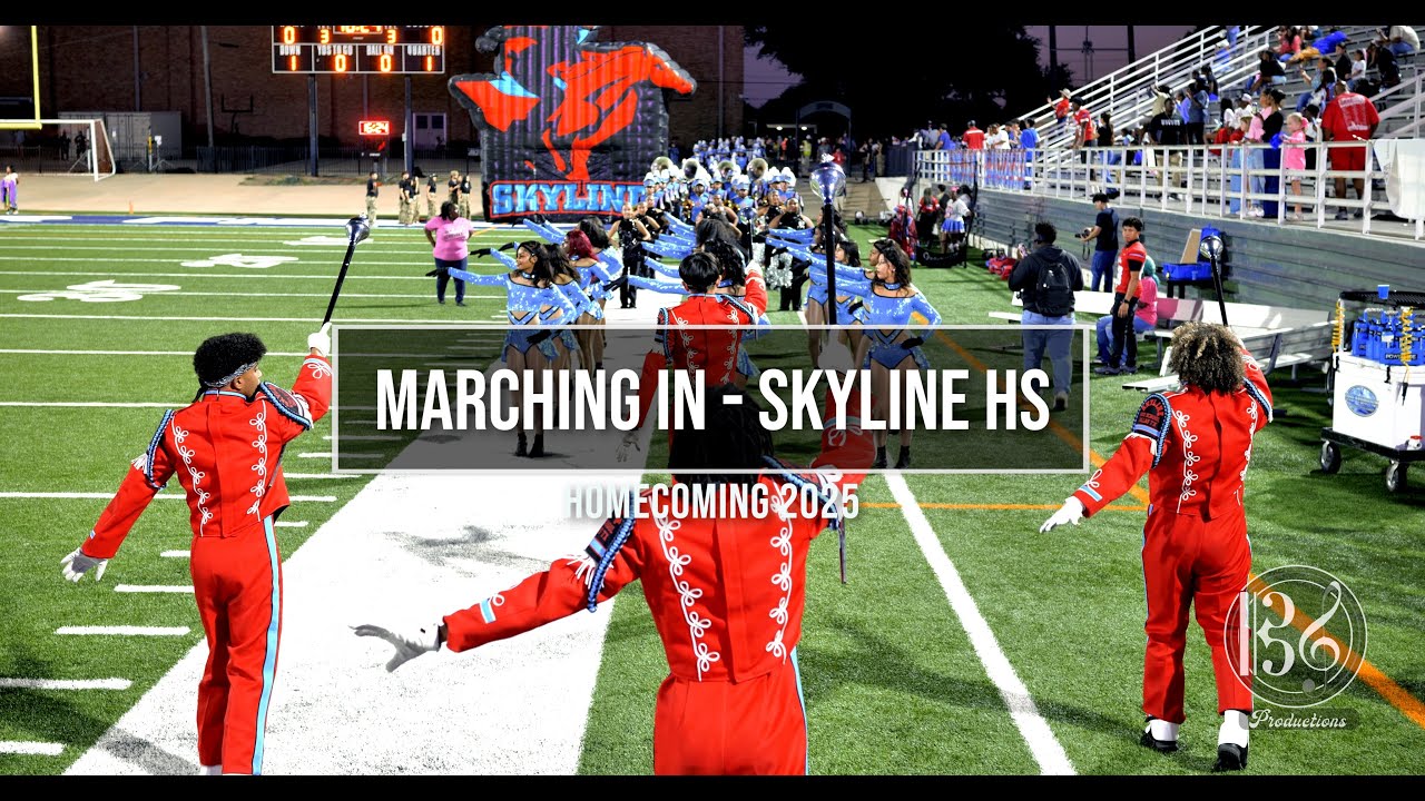 Skyline Raider Band - Marching In - Homecoming - 2025 