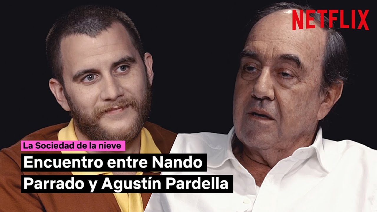 Nando Parrado, superviviente de los Andes y Agust&iacute;n Pardella, actor | La Sociedad de la nieve
