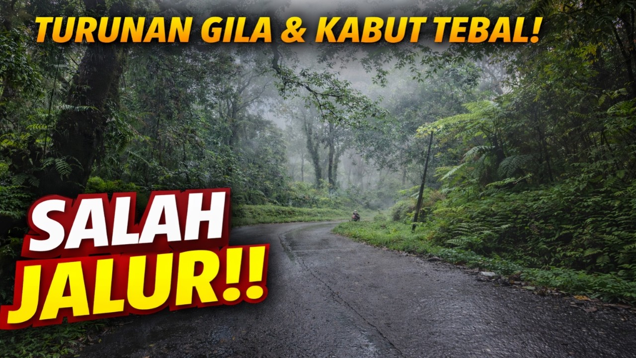 SALAH PILIH JALUR?! Turunan Ekstrem, Kabu Kabut Tebal & Hutan Sunyi Dieng – Batang!”