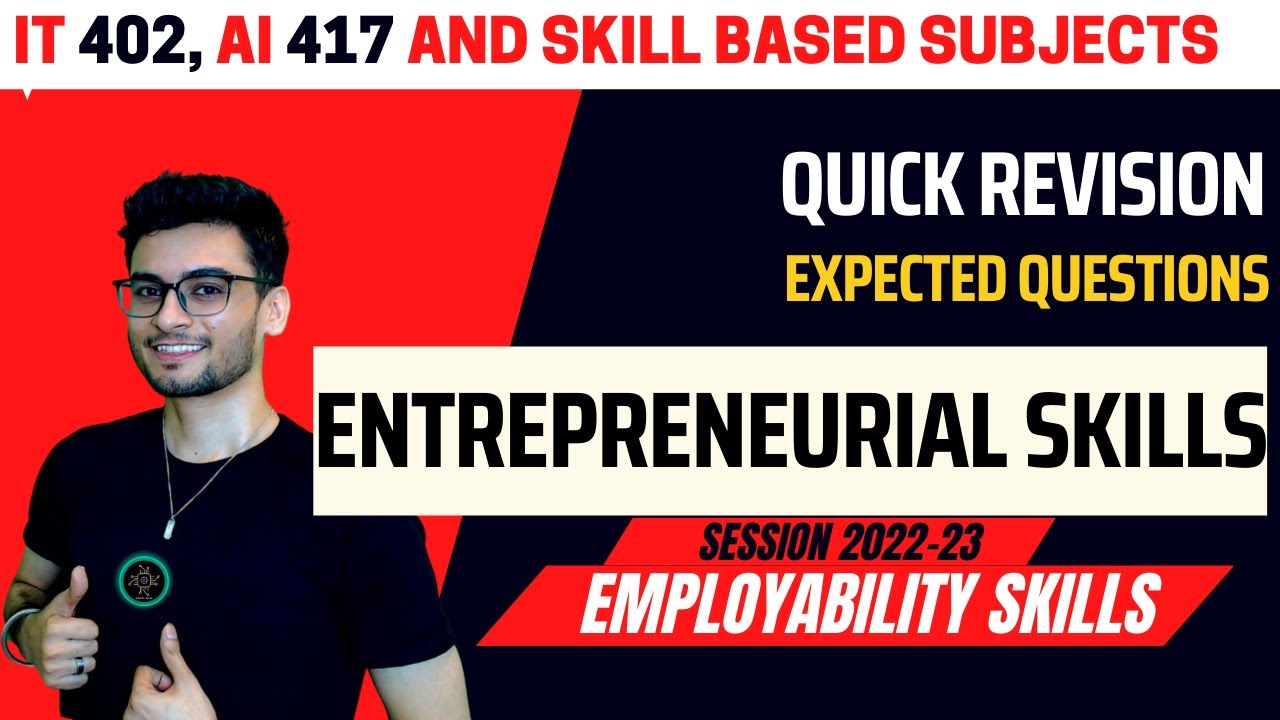 Entrepreneurial Skills ONE SHOT | EXPECTED QUESTIONS 2024 Boards | Class 10
