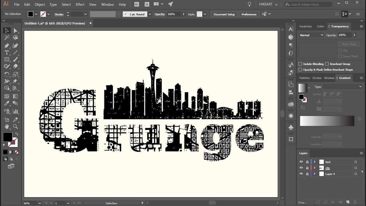 How to Create Grunge Texture and Apply it to a Shape  in Adobe Illustrator