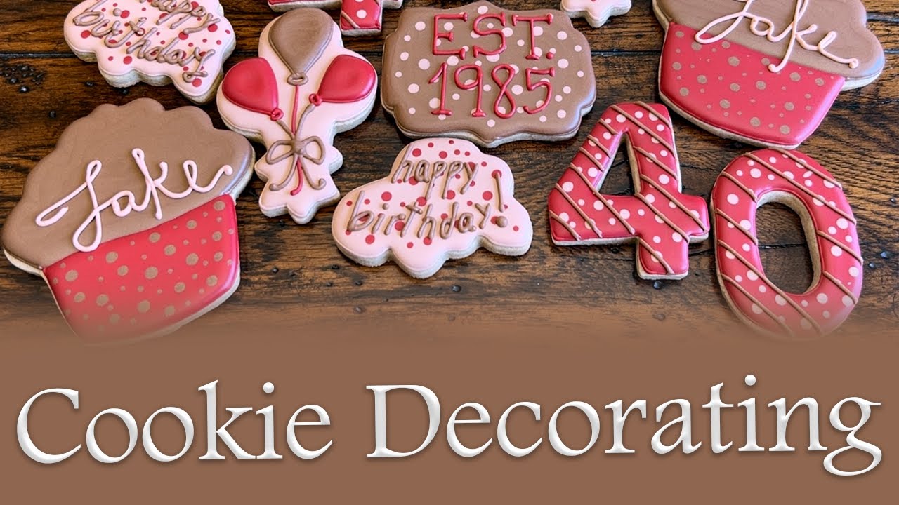 40th Birthday Cookie Decorating w/ Music