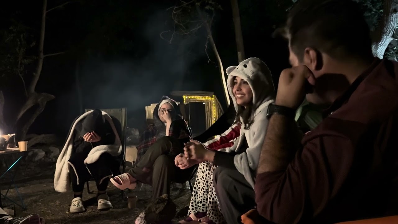 تخييم في غابات الجوز بالعراق 🏕️❤️‍🔥