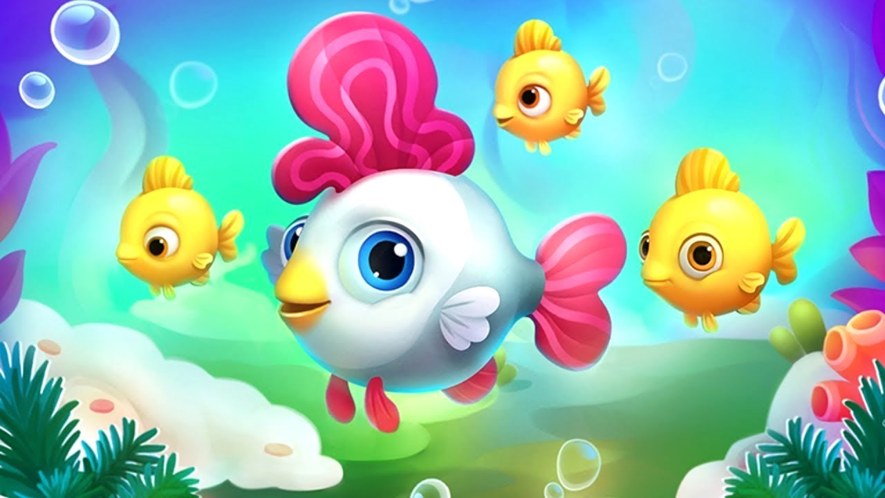 Fishdom - Gameplay Walkthrough Part 1 New Fish (Android,iOS)