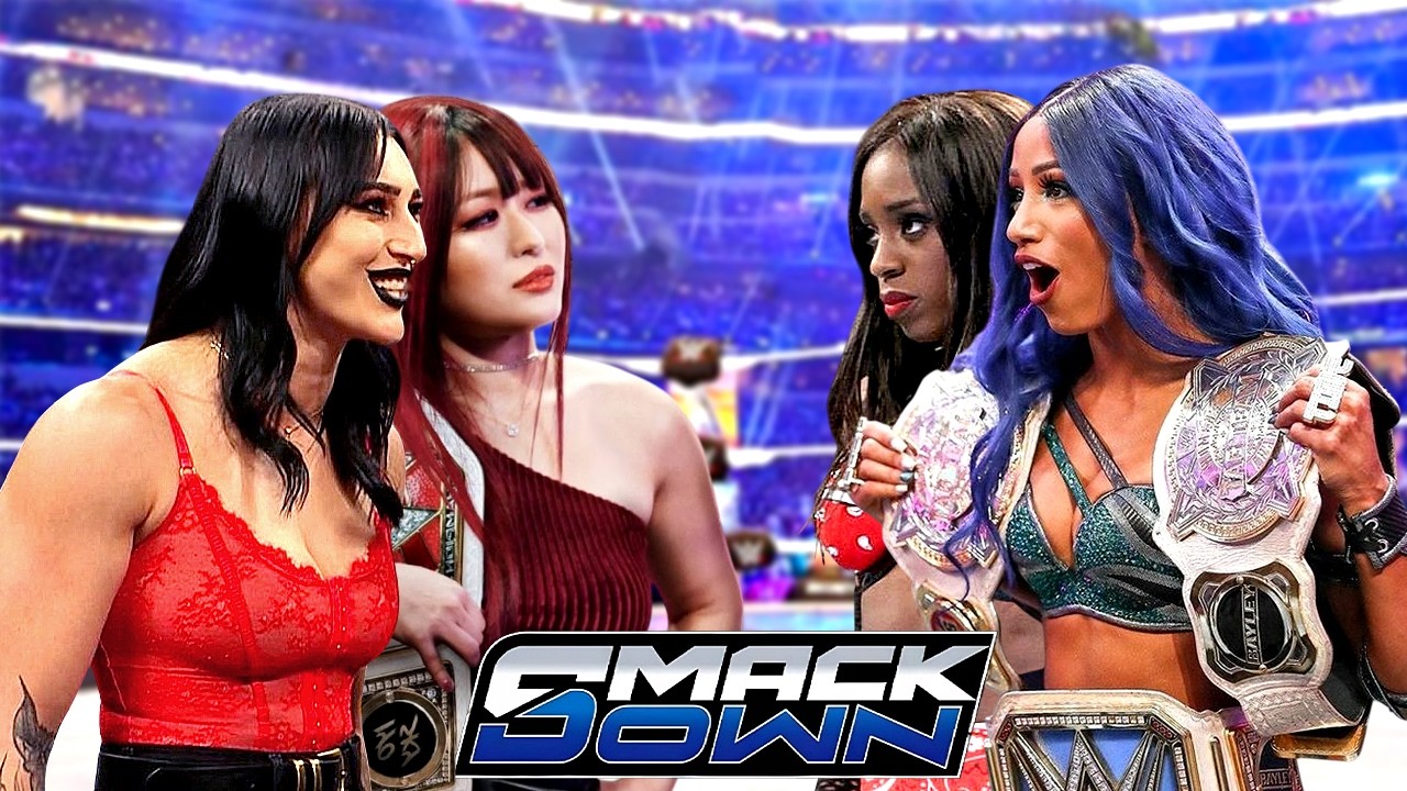 Полный матч: Риа Рипли и Ийо Скай против Наоми и Саши Бэнкс | WWE SMACKDOWN 27.02.2026