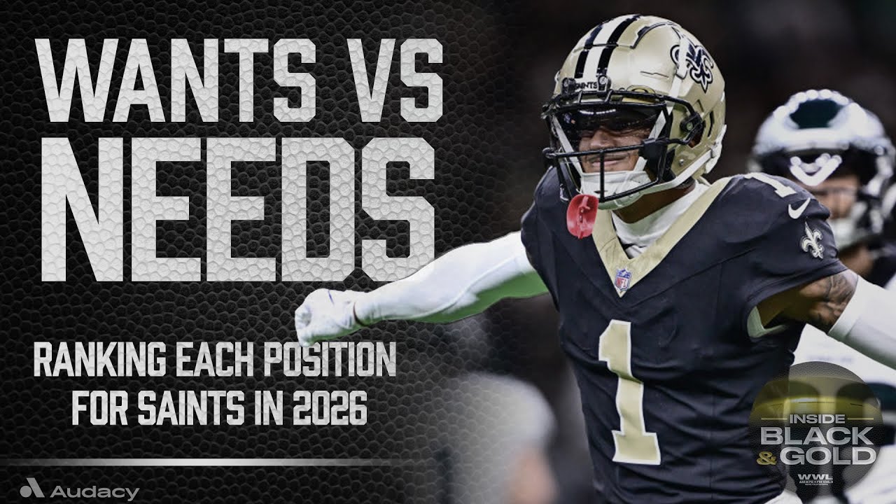 Ranking Saints positions of need heading into 2026 draft season + Senior Bowl primer