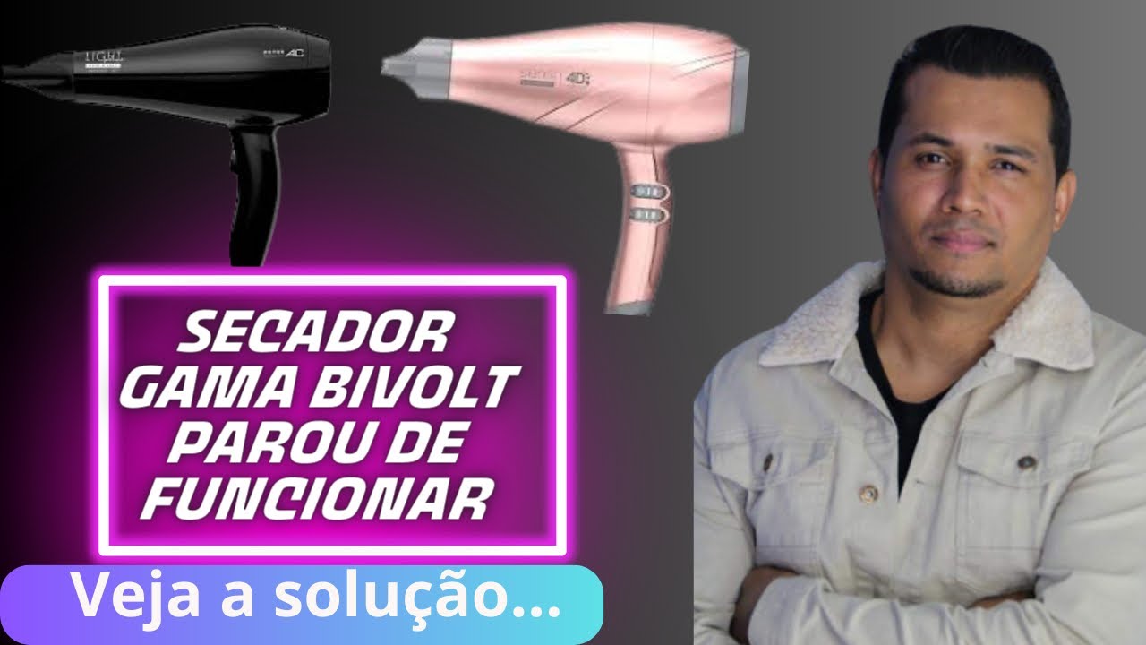 Secador Gama Bivolt não liga? Assista até o final! @ErissonGehlenhairstylist