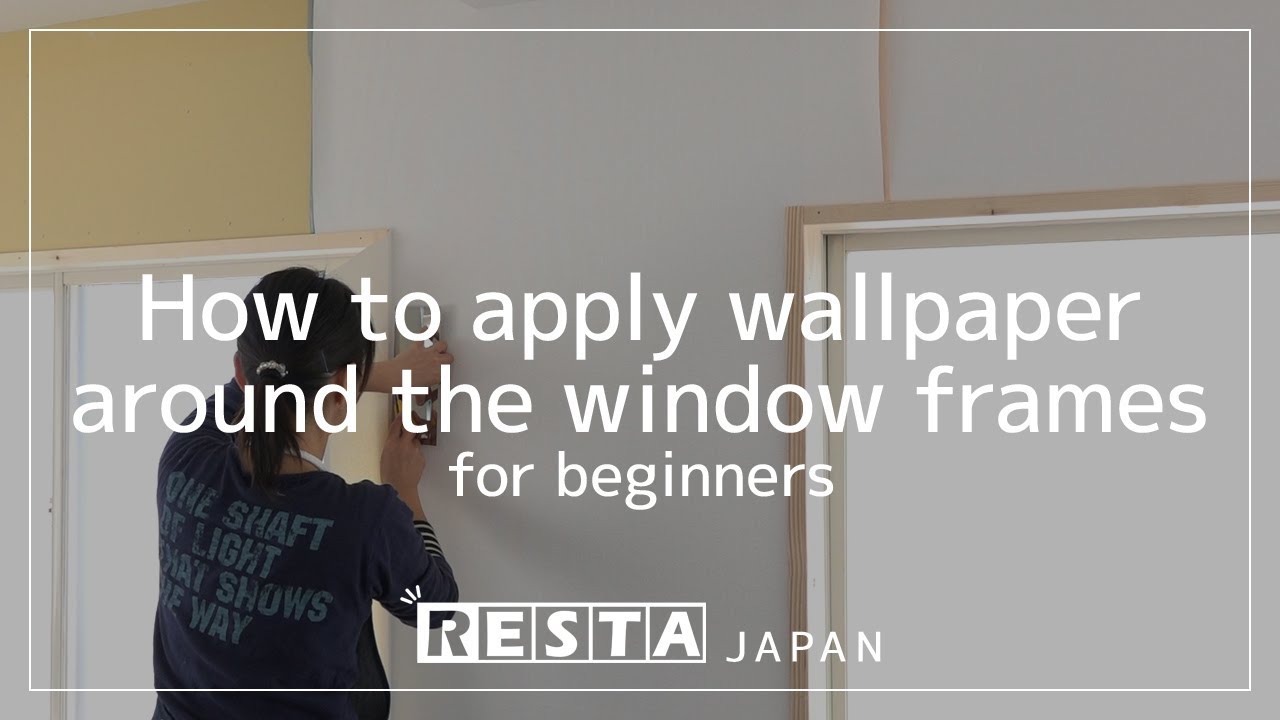 [DIY] How to apply wallpaper around the window frames for beginners