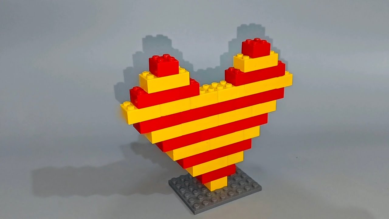 レゴのハートの作り方❤️ | ブロック組み立て説明書 | DIY #lego #diy #HeartBuild