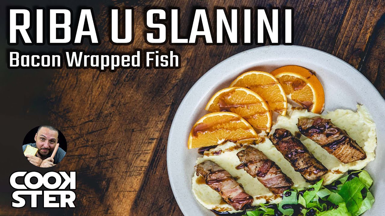 Riba u Slanini Recept / Bacon Wrapped Fish 🐟🥓 | Cookster