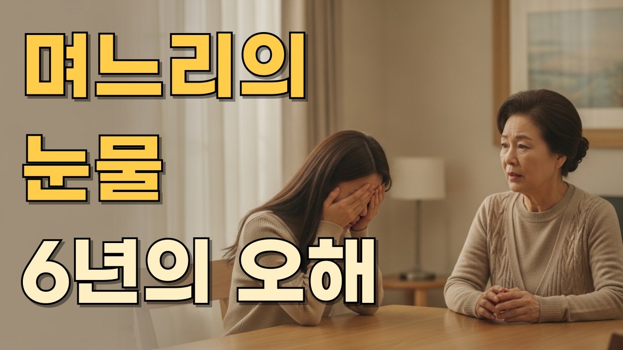 며느리가 저를 싫어하는 줄 알았습니다…육 년 동안, 우리는 말을 안 했습니다