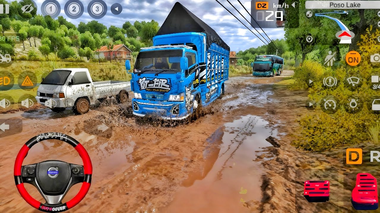 Truk Oleng Canter Perjalanan Bawa Muatan Dari Desa Ke Kota l Mod Bus Simulator Indonesia
