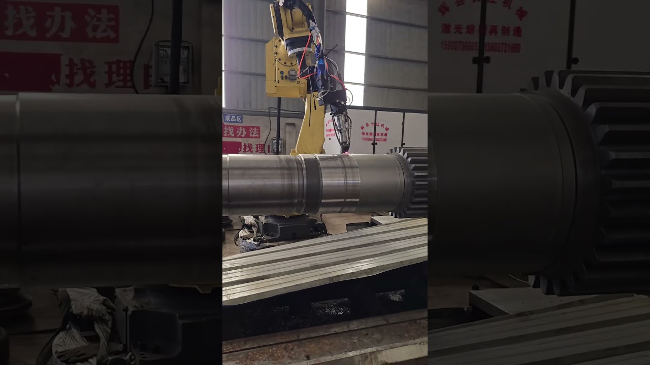 Sharing laser cladding from a customer#LaserCladding #MarineApplications #CorrosionResistance