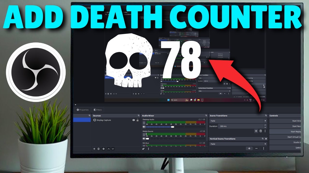 How to Add Death Counter OBS