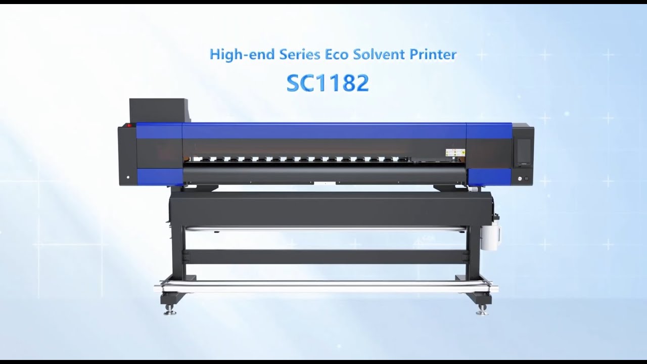 Double Head Max 1800mm Width SC-1182 Eco Solvent Printer
