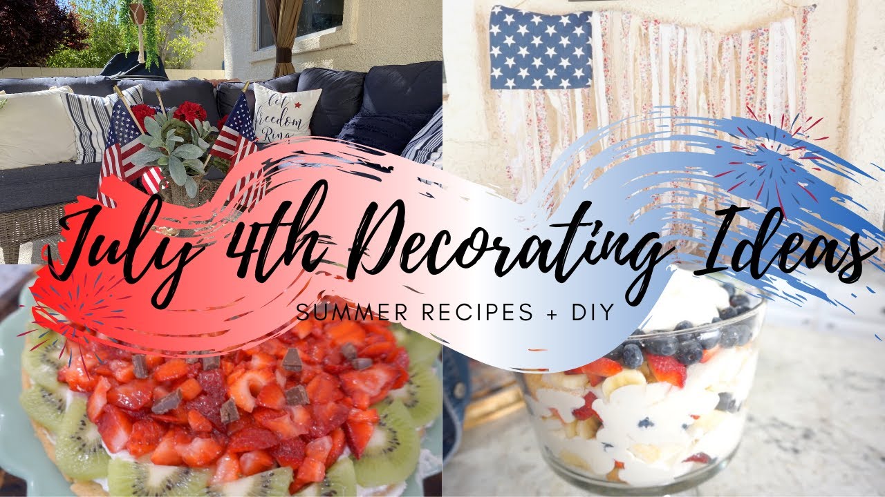 DIY PATIO DECORATING IDEAS | JULY 4TH 2020 | CLEAN + DECORATE | MONICA ROSE