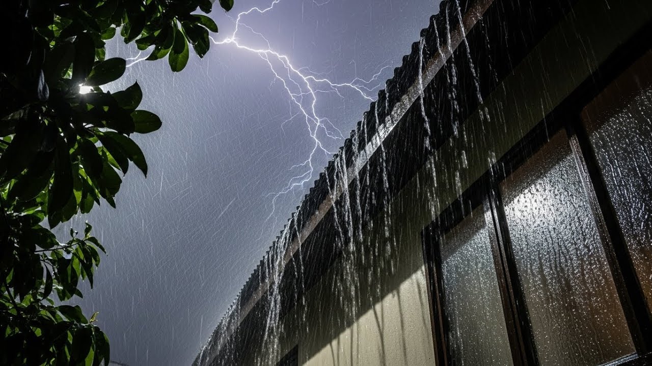 Heavy Rainstorm on Tin Roof 🌧️ Deep Sleep Sounds for Relaxation & Calm Night #11