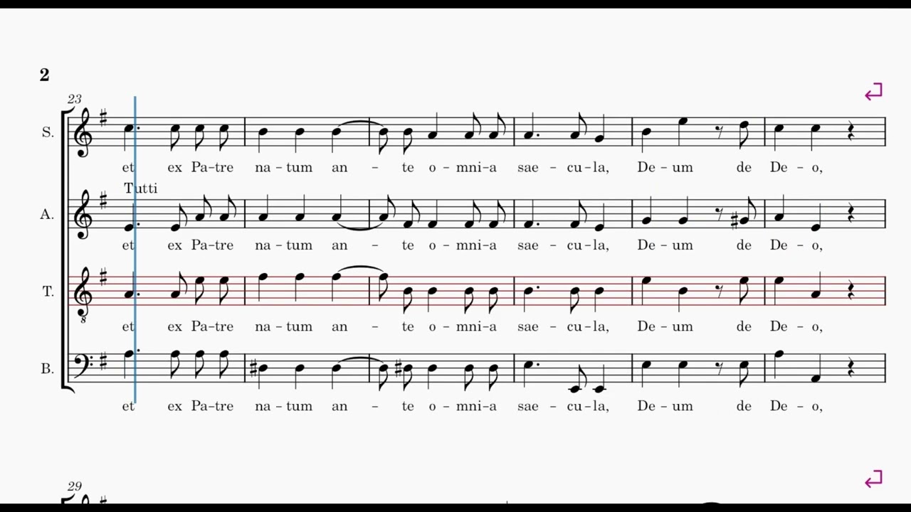 Mozart: Missa Brevis KV 49 - Credo (1/4) (compases 1a 60) (Tenor - Guía Audiovisual)