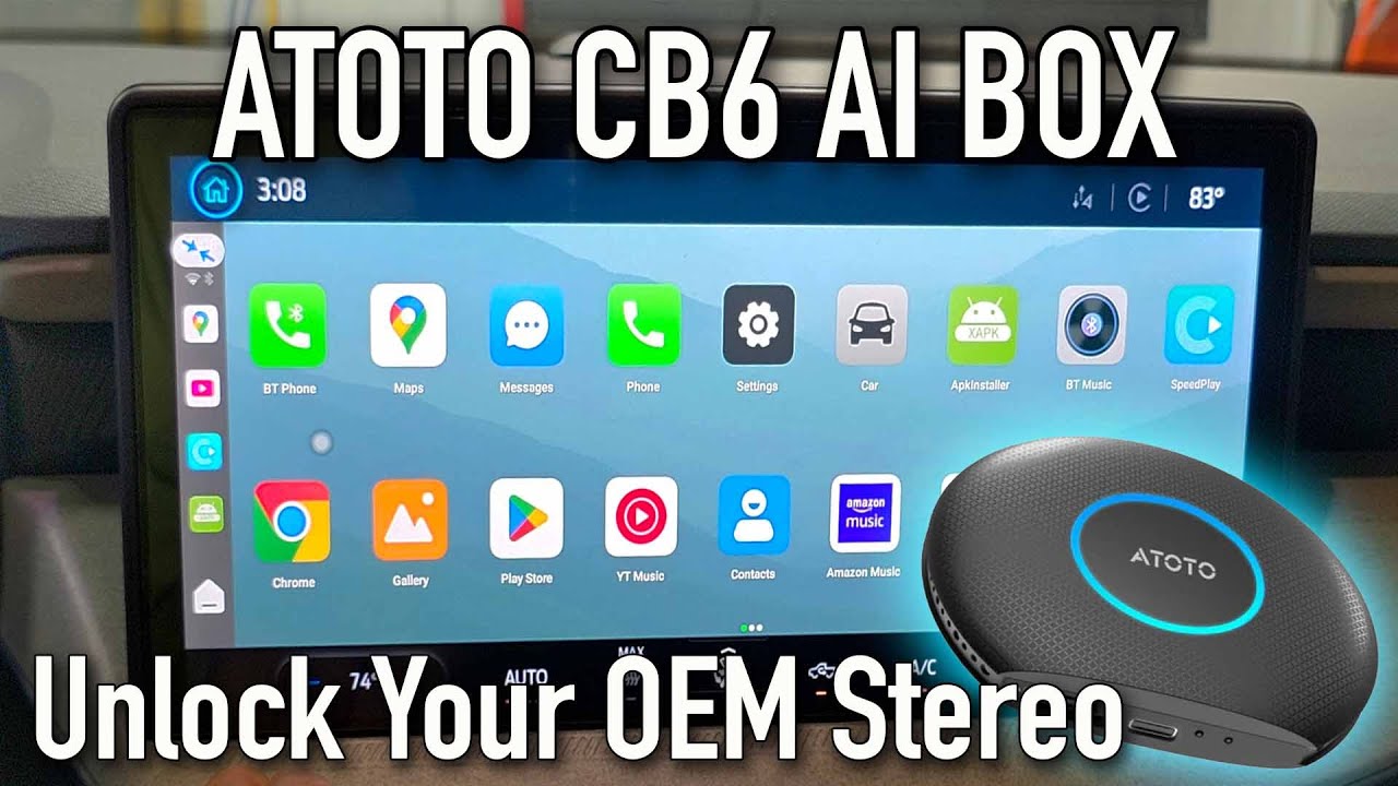 ATOTO CB6 CarPlay AI Box - Perfect for Big Screens Like Ford Maverick