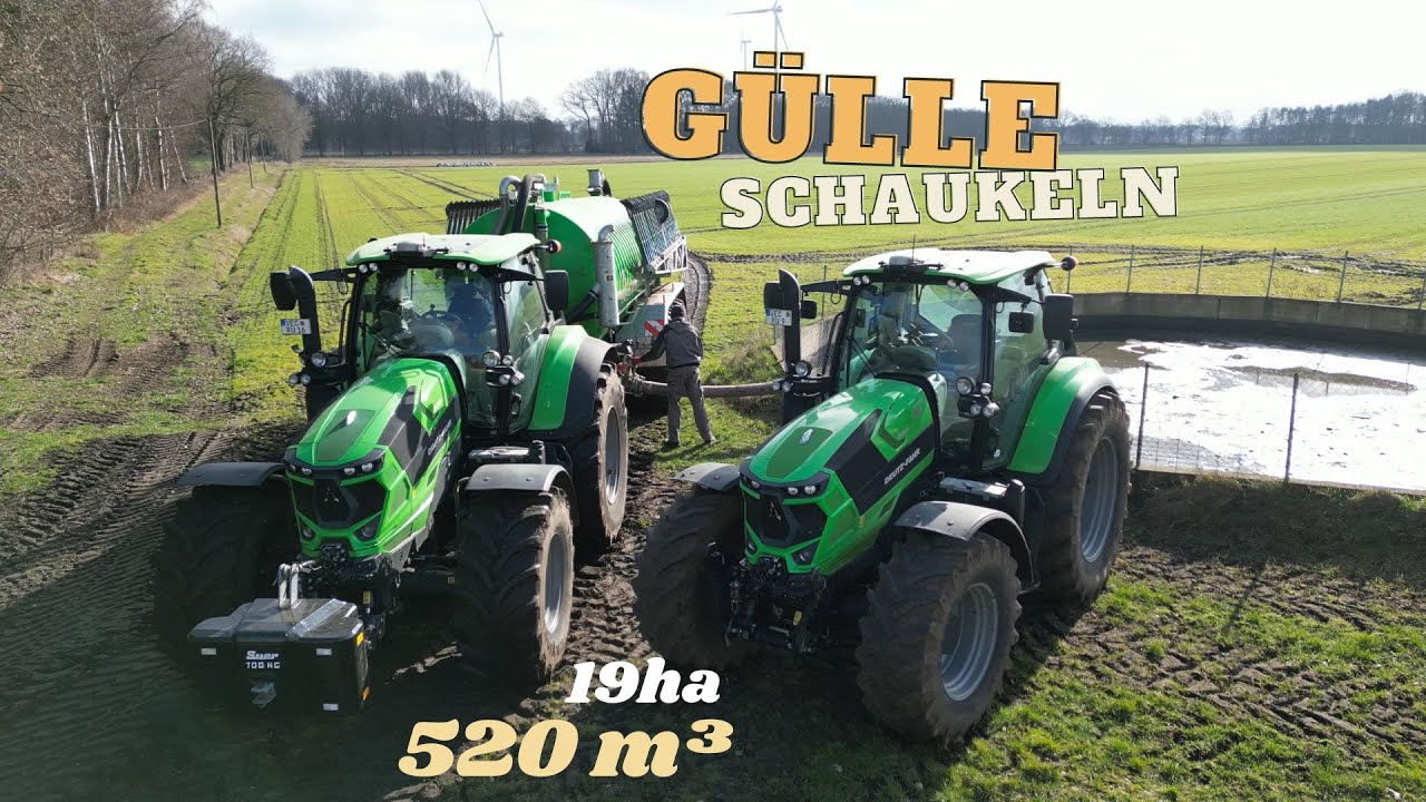 Gülle schaukeln / Meyer-Lohne Rekordia Farmer 20.000 XL mit 15m Bomech im Einsatz