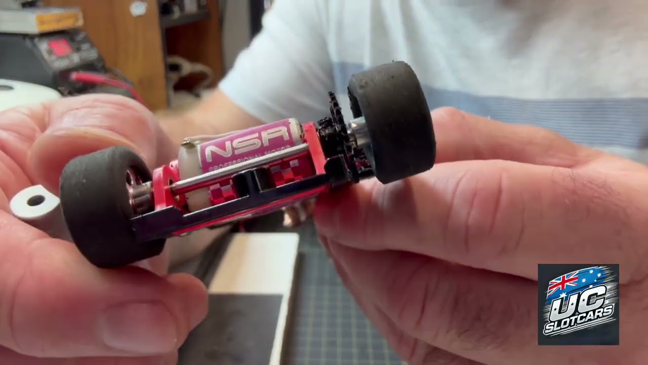 NSR Lola noise cause and racing at DAS Slotcar box new routed track