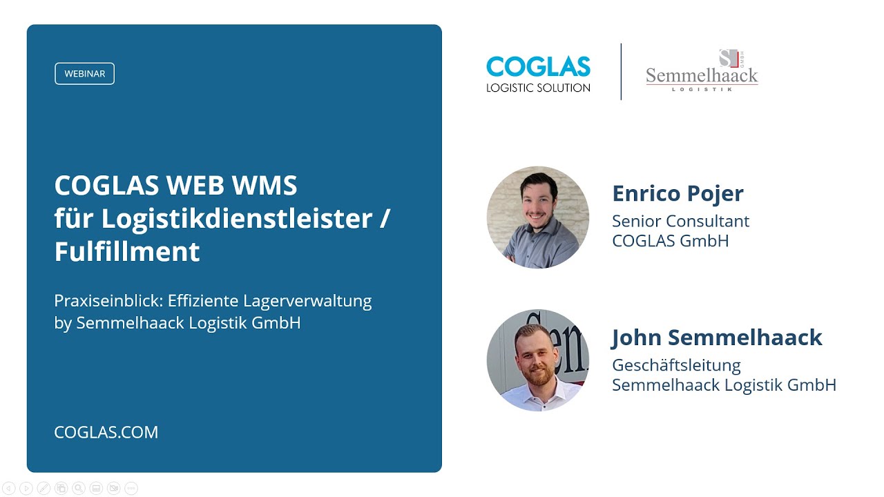 Webinar: WMS für Logistikdienstleister Fulfillment