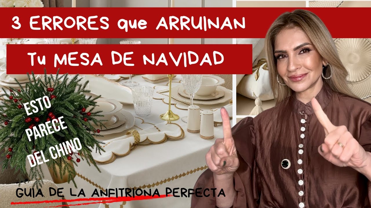 PROTOCOLO de MESA en NAVIDAD: 3 Fallos que la Hacen Verse Barata (No lo Hagas) 😱