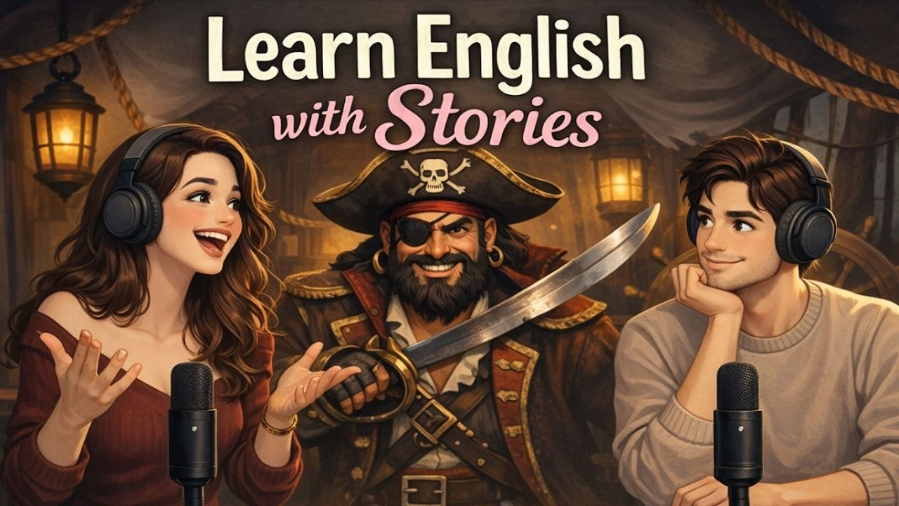 English Conversation Exercise Through a Story: The Pirate Story  (Lv A2-B1)
