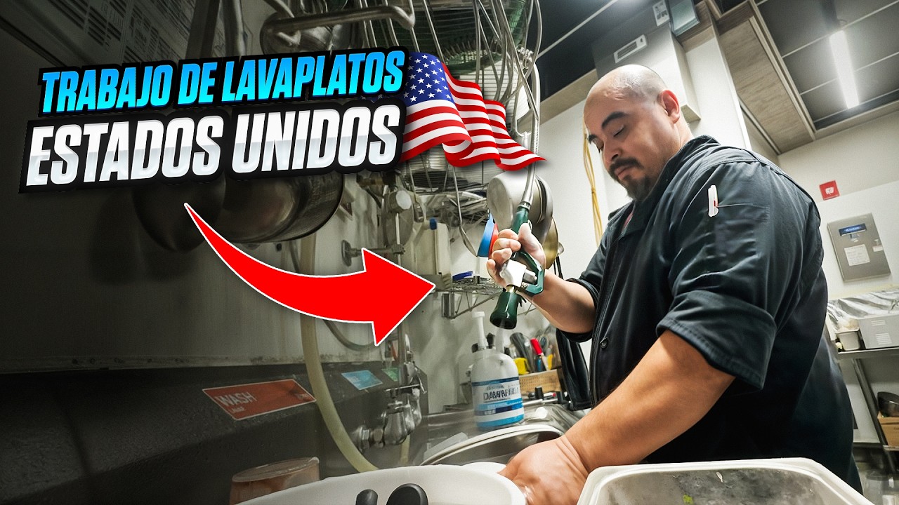 ASÍ ES TRABAJAR como LAVAPLATOS en ESTADOS UNIDOS 🇺🇸