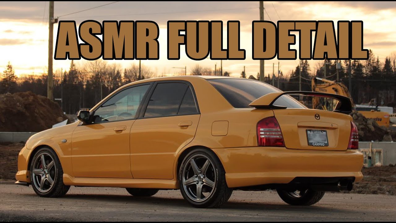ASMR Car Detailing - Super Clean Mazda Protégé Speed