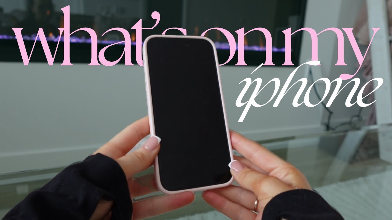 WHAT’S ON MY IPHONE *pink, aesthetic, minimal* | itsactuallyak