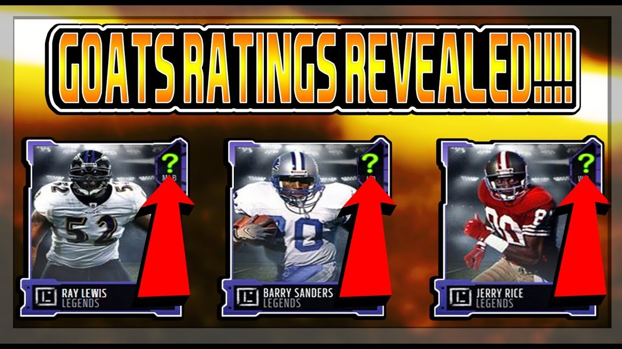 MUT 18 GOATS RATINGS REVEALED!!!! ARE THEY FIRE!?!?!?
