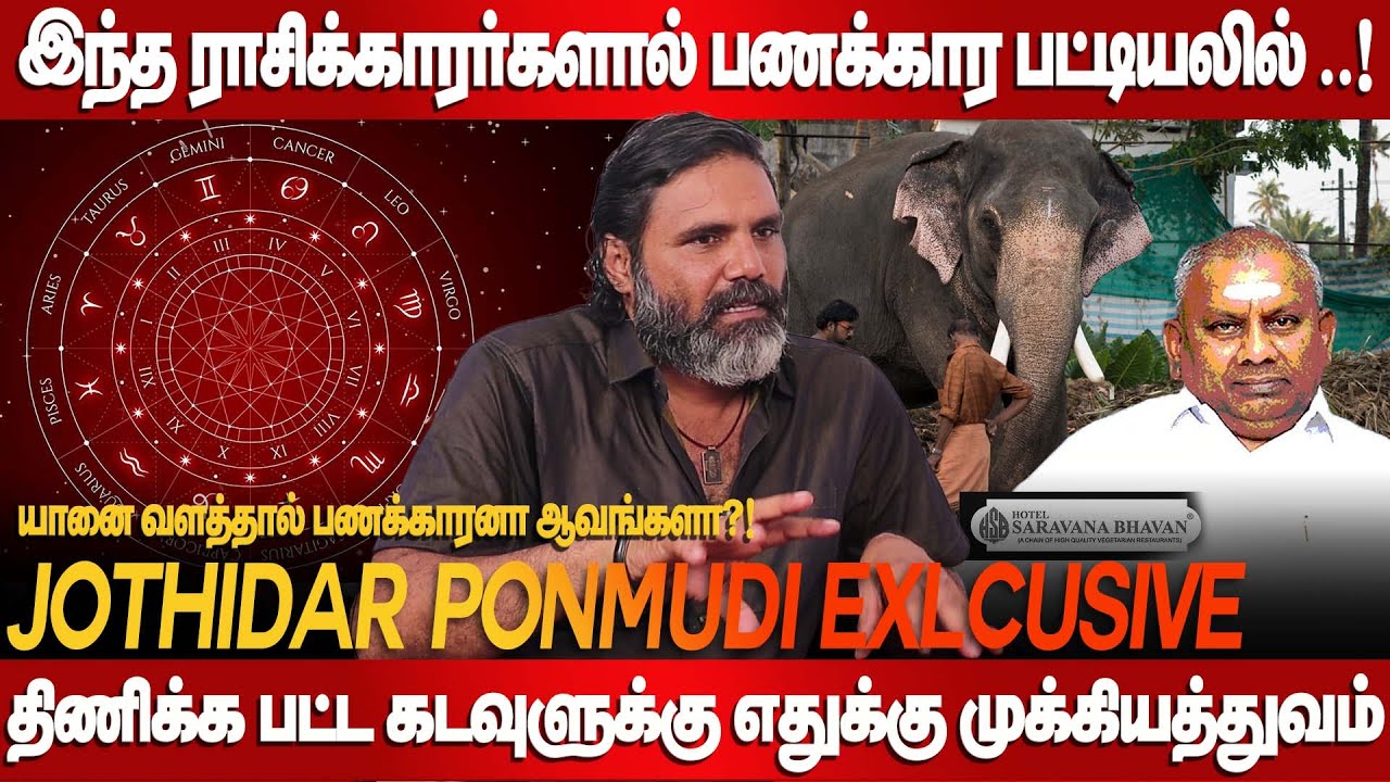 யானை வளத்தால் பணக்காரனா..? 🤯| ராசிகளின் மிரட்டும் ரகசியங்கள் | Jothidar Ponmudi | Rasi Palangal